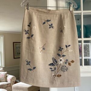 VINTAGE LINEN SKIRT SIZE 8